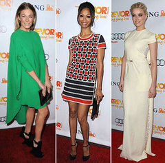 Pictures of Celebrity Party Season Style: Zoe Saldana, Anne Hathaway, LeAnne Rimes, Amber Heard, Zoe Saldana & more Get Glam!