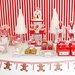 Christmas Candy Cane Dessert Table