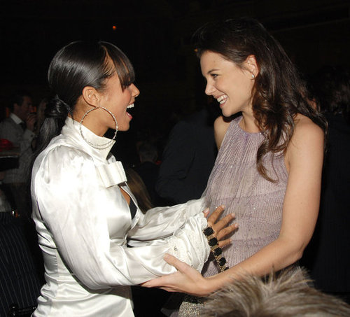 Katie Holmes and Alicia Keys bonded at a benefit gala in November 2006.
Katie Holmes and Alicia Keys bonded at a benefit gala in November 2006.