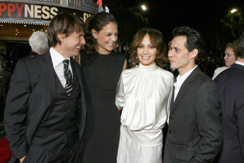 Tom Cruise and Katie Holmes got fun and friendly with pals Jennifer Lopez and Marc Anthony in December 2006.
Tom Cruise and Katie Holmes got fun and friendly with pals Jennifer Lopez and Marc Anthony in December 2006.