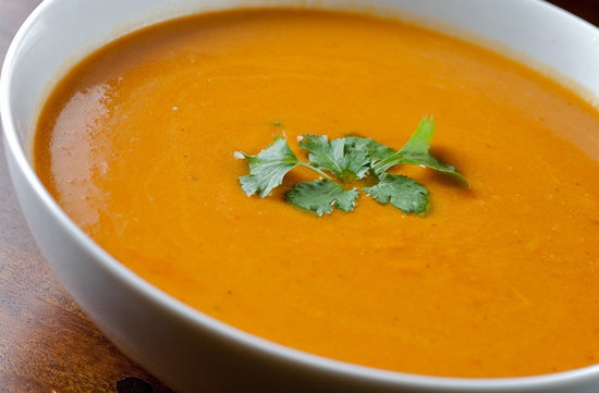 Curried Butternut Squash and Pear Soup