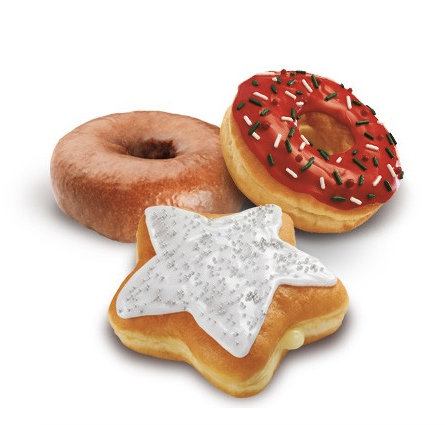 Dunkin' Donuts Sprinkle the Cheer and Holiday Star Donuts Dunkin' Donuts Sprinkle the Cheer and Holiday Star Donuts