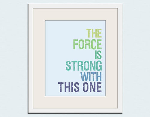 Star Wars Typography Print Star Wars Typography Print