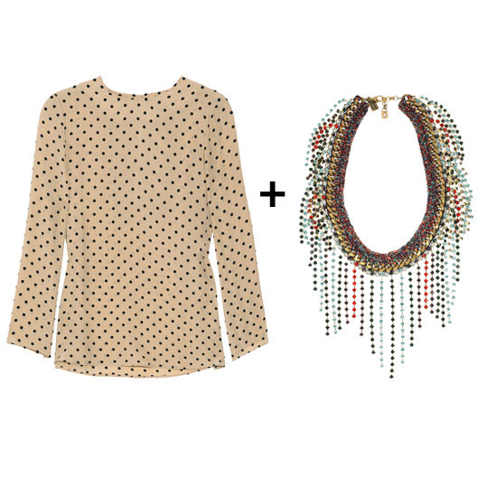 Silk Blouses + Statement Necklaces Silk Blouses + Statement Necklaces