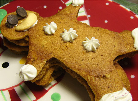 Ginger and Pumpkin Gingerbread Man Pancakes Ginger and Pumpkin Gingerbread Man Pancakes