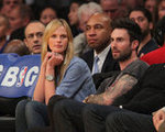 Adam Levine and Anne V. at Staples Center