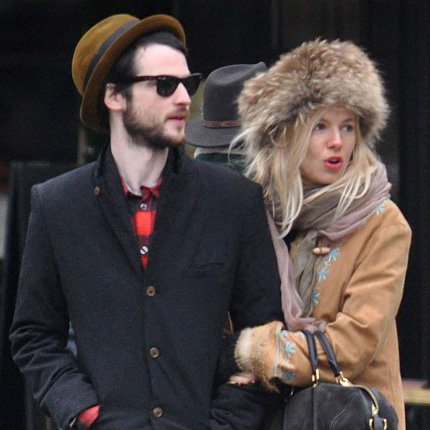 Sienna Miller and Tom Sturridge Cuddle in Paris Pictures