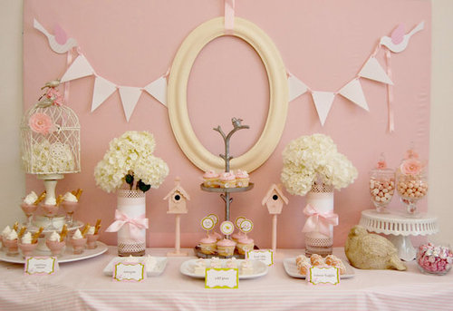 Little Pink Birdies Dessert Table Little Pink Birdies Dessert Table