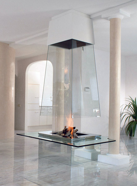 Modern fireplaces = art 