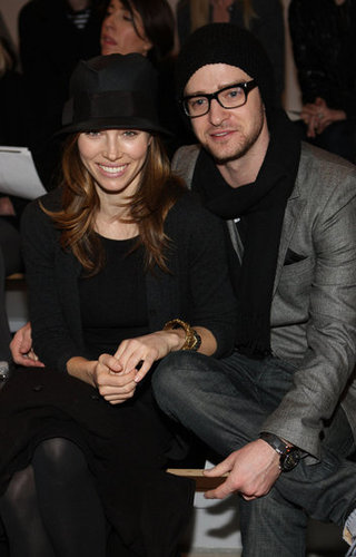 Justin Timberlake and Jessica Biel sat front row at NY Fashion Week in February 2010.
Justin Timberlake and Jessica Biel sat front row at NY Fashion Week in February 2010.