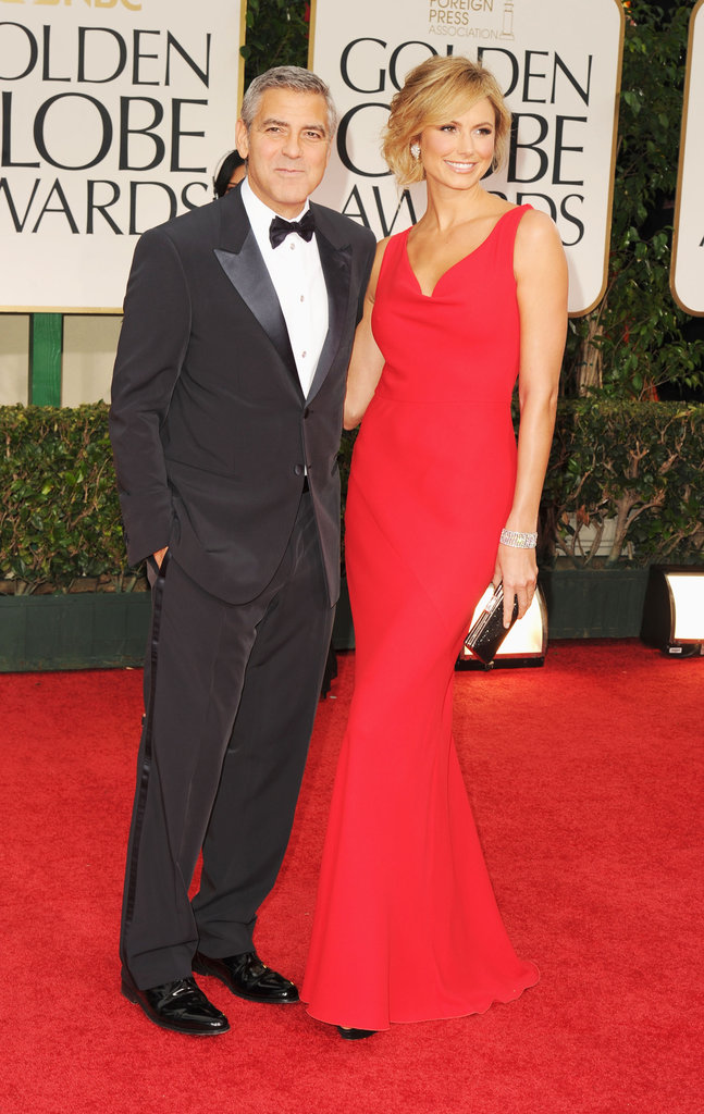 Stacy Keibler and George Clooney at the Golden Globes.
Stacy Keibler and George Clooney at the Golden Globes.