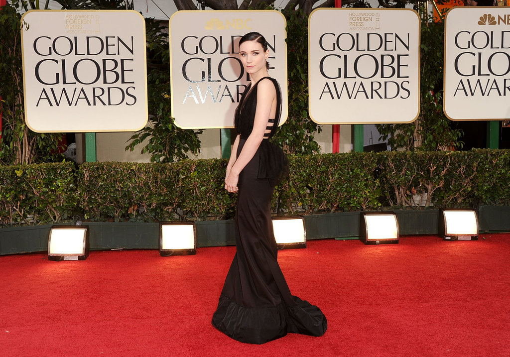 Rooney Mara wore Nina Ricci on the red carpet at the 2012 Golden Globe Awards. Rooney Mara wore Nina Ricci on the red carpet at the 2012 Golden Globe Awards.