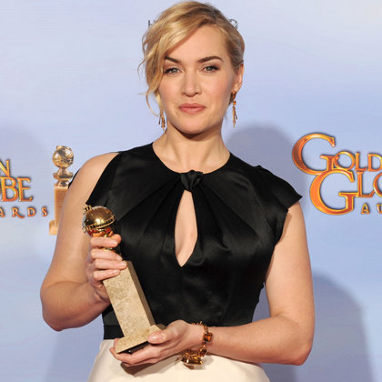 Kate Winslet Golden Globes Press Room (Video)