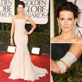 Kate Beckinsale in Roberto Cavalli at Golden Globes 2012