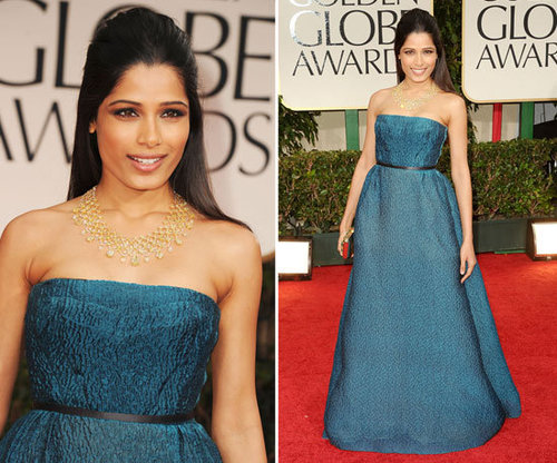 Freida Pinto at Golden Globes 2012