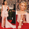 Charlize Theron Wears Christian Dior Couture to the 2012 Golden Globes