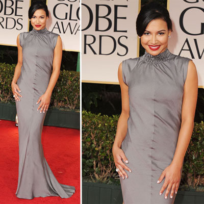 Naya Rivera at Golden Globes 2012