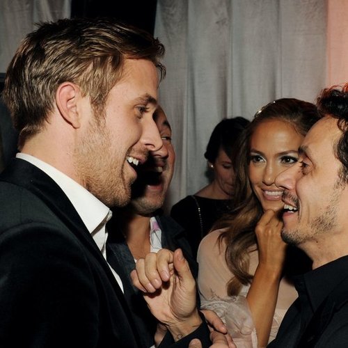 Ryan Gosling shared a laugh with Jennifer Lopez and Marc Anthony in 2011.
Ryan Gosling shared a laugh with Jennifer Lopez and Marc Anthony in 2011.