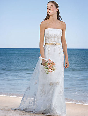 Strapless Beach Wedding Dresses