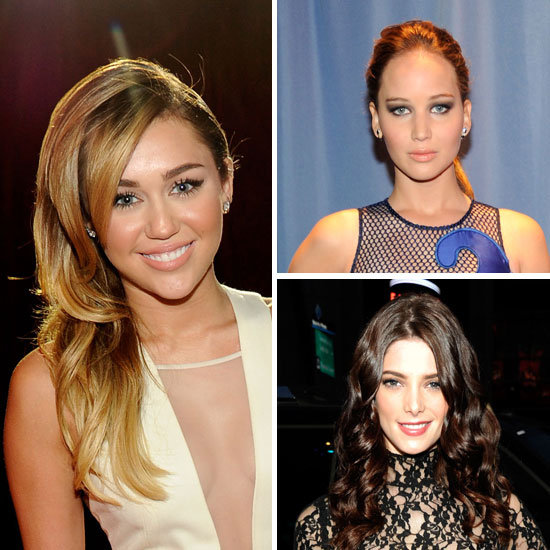 Pictures of Celebrity Hair and Makeup Looks From the 2012 People's Choice Awards