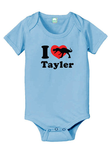 Valentine's Day Dinosaur Baby Onesie ($17)