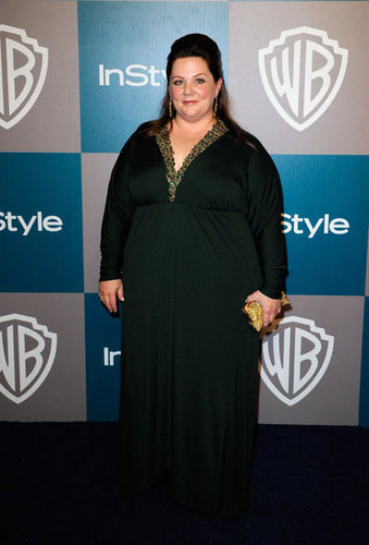 Melissa McCarthy in Badgley Mischka.
Melissa McCarthy in Badgley Mischka.