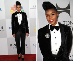 Janelle Monae at Golden Globes Afterparty 2012