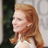 Jessica Chastain's 2012 Golden Globes Hair and Makeup Look