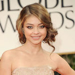 Modern Family Star Sarah Hyland Hair and Makeup at the 2012 Golden Globes