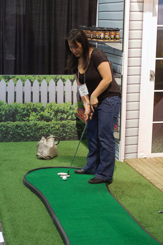 Mini Golf at a Food Show Mini Golf at a Food Show