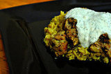 Halal Chicken with Yogurt Sauce