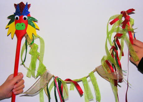 Wooden Spoon Chinese Dragon Puppet Wooden Spoon Chinese Dragon Puppet