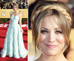 Kaley Cuoco in Romona Keveza at the SAG Awards 2012