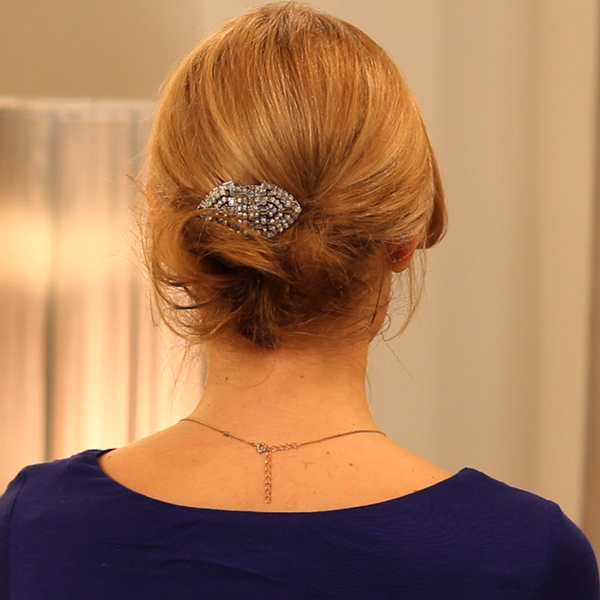Create a Sweet, Soft Chignon For Fine Hair