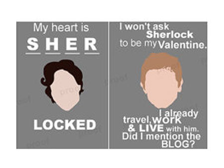 Sherlock and Watson Valentine 
