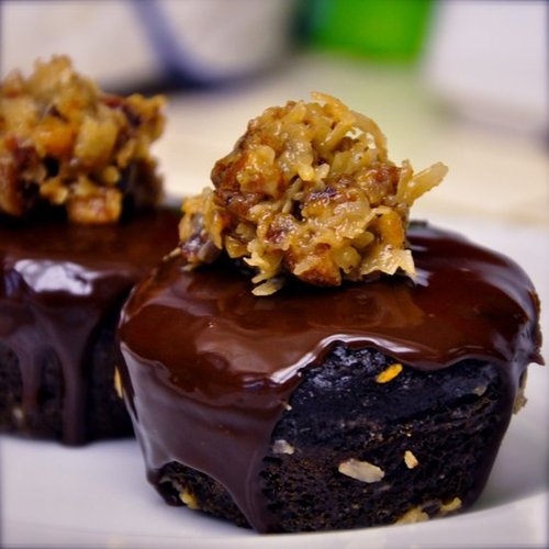 German Chocolate Cupcakes Hostess Inspired