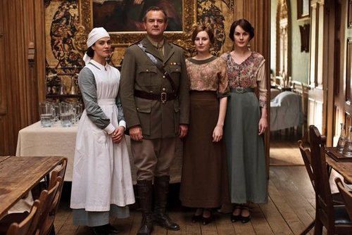 Especially during World War I, resources and supplies were scarce. Still, wealthy women might be able to pick up a new dress or two in London. Harrods, Liberty, and Selfridges stocked the most fashionable ready-to-wear clothing for women. As for the maids, they probably owned three outfits: a dress for cleaning, the house uniform, and a dress to wear to church.
Source: ITV
Especially during World War I, resources and supplies were scarce. Still, wealthy women might be able to pick up a new dress or two in London. Harrods, Liberty, and Selfridges stocked the most fashionable ready-to-wear clothing for women. As for the maids, they probably owned three outfits: a dress for cleaning, the house uniform, and a dress to wear to church.
Source: ITV