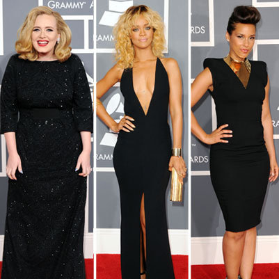 All the 2012 Grammys Celebrities, Dresses and Red Carpet Pictures