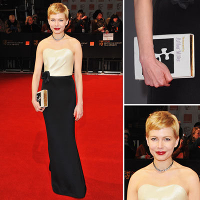 Michelle Williams in H&M at BAFTA Awards 2012