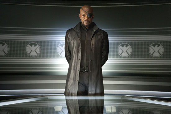Samuel L. Jackson as Nick Fury in The Avengers.
Photo courtesy of Disney
Samuel L. Jackson as Nick Fury in The Avengers.
Photo courtesy of Disney