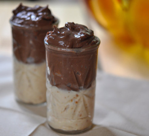 Peanut Butter and Chocolate Pudding Cups Peanut Butter and Chocolate Pudding Cups