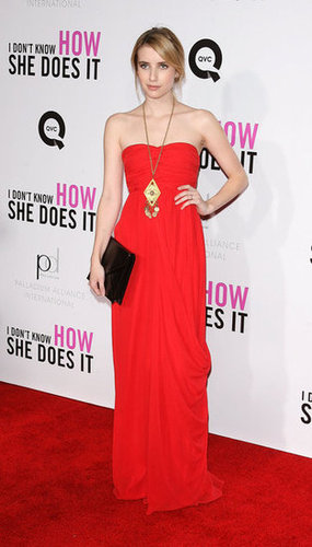 Emma had a real red-carpet moment in Tibi at the premiere of I Don't Know How She Does It in September 2011.
Emma had a real red-carpet moment in Tibi at the premiere of I Don't Know How She Does It in September 2011.