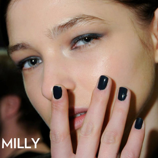 Milly Fall 2012 Beauty Look: Hair, Makeup, Nails Milly Fall 2012 Beauty Look: Hair, Makeup, Nails