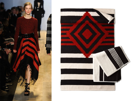 Red-and-Black Blanket Skirt = Native Print Towels Red-and-Black Blanket Skirt = Native Print Towels