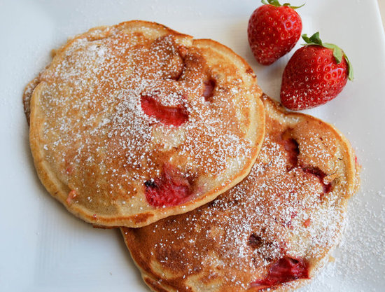 Whole Wheat Vanilla Strawberry Pancakes Whole Wheat Vanilla Strawberry Pancakes