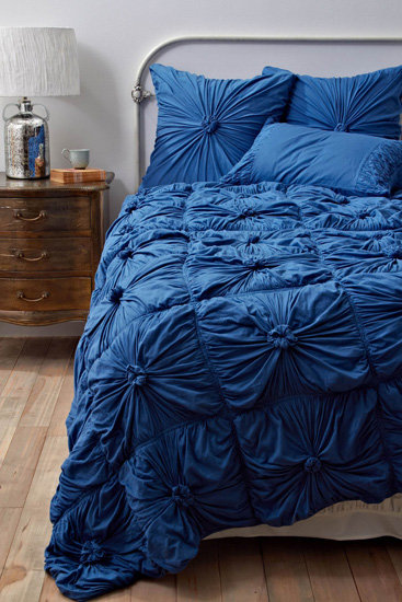 Winter blues don't have to necessarily be a negative thing. Embrace the hue with this cozy-looking Rosette Quilt in New Blue ($150).
Winter blues don't have to necessarily be a negative thing. Embrace the hue with this cozy-looking Rosette Quilt in New Blue ($150).