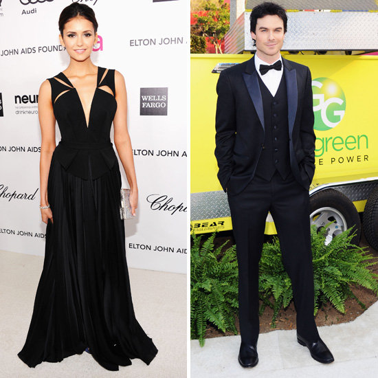 Nina Dobrev and Ian Somerhalder Hit Up Elton John's Oscars Bash Nina Dobrev and Ian Somerhalder Hit Up Elton John's Oscars Bash