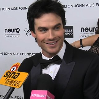 Ian Somerhalder Interview at Elton John's Oscar Party Video