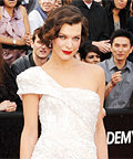 Which star is working it in white? 
