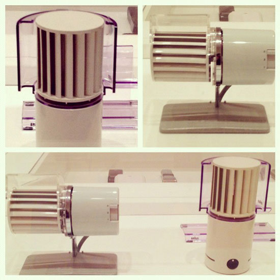 Desk fans designed by Reinhold Weiss for Braun.
Desk fans designed by Reinhold Weiss for Braun.